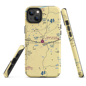 Grant County Airport (1V2) VFR Sectional  Tough iPhone Case