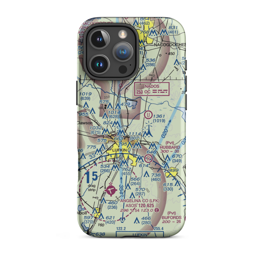 Gravco STOLport (2TA1) VFR Sectional  Tough iPhone Case iPhone 16 Pro Max model shown
