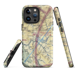 Gravelly Valley Airport (1Q5) VFR Sectional  Tough iPhone Case