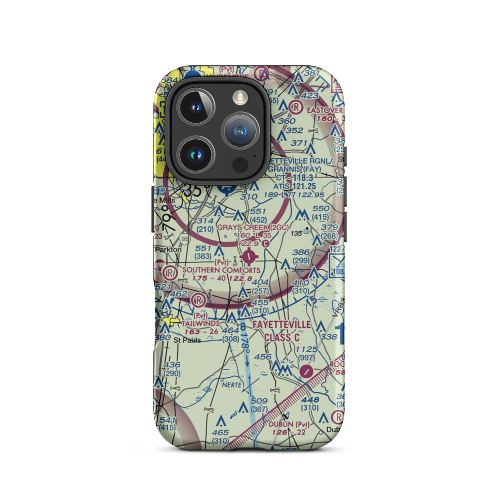 Grays Creek Airport (2GC) VFR Sectional  Tough iPhone Case iPhone 16 Pro model shown