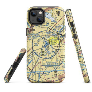 Great Falls International Airport (GTF) VFR Sectional  Tough iPhone Case