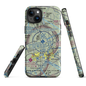 Greater Binghamton/Edwin A Link field (BGM) VFR Sectional  Tough iPhone Case