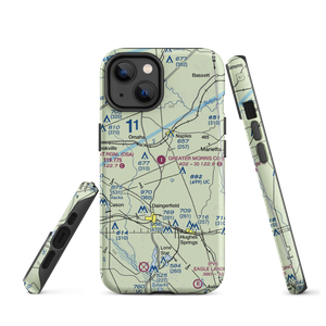 Greater Morris County Airport (8F5) VFR Sectional  Tough iPhone Case