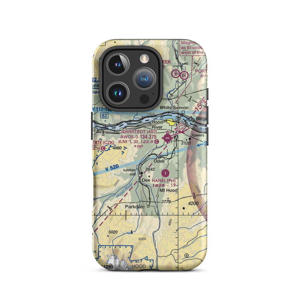 Green Acres Air Park (7OR6) VFR Sectional  Tough iPhone Case iPhone 16 Pro model shown