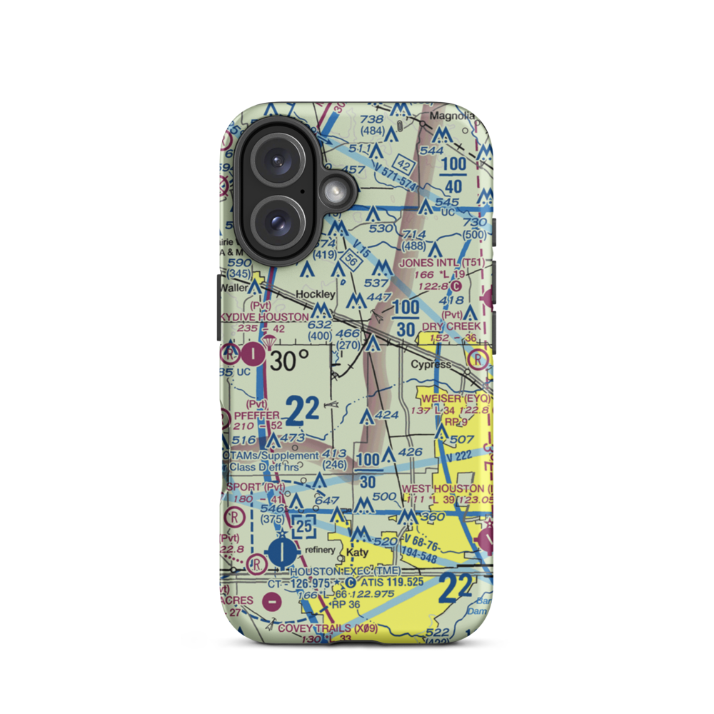 Green Acres Airport (TA90) VFR Sectional  Tough iPhone Case iPhone 16 model shown
