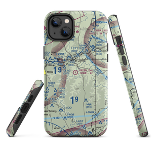 Green Airfield (96MU) VFR Sectional  Tough iPhone Case