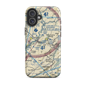 Greenbrier Airport (SSU) VFR Sectional  Tough iPhone Case