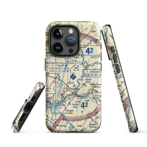 Greenbrier Valley Airport (LWB) VFR Sectional  Tough iPhone Case