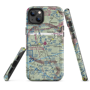 Greene County Airport (WAY) VFR Sectional  Tough iPhone Case