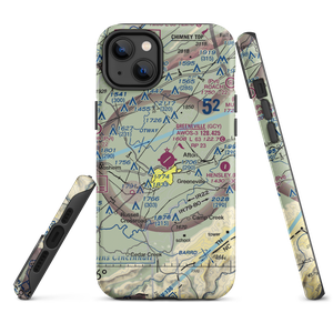 Greeneville-Greene County Municipal Airport (GCY) VFR Sectional  Tough iPhone Case