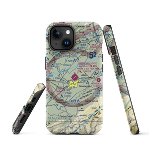 Greeneville-Greene County Municipal Airport (GCY) VFR Sectional  Tough iPhone Case