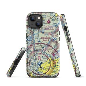 Greensboro North Airport (36NC) VFR Sectional  Tough iPhone Case