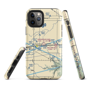 Greensburg Municipal Airport (9KS) VFR Sectional  Tough iPhone Case