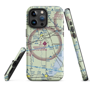 Greenville Airport (GRE) VFR Sectional  Tough iPhone Case