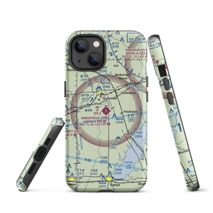 Greenville Airport (GRE) VFR Sectional  Tough iPhone Case