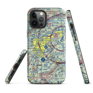 Greenville Downtown Airport (GMU) VFR Sectional  Tough iPhone Case