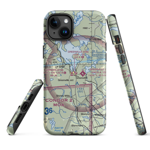 Greenville Forestry Seaplane Base (ME30) VFR Sectional  Tough iPhone Case