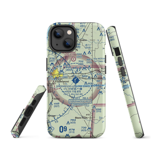 Greenwood–Leflore Airport (GWO) VFR Sectional  Tough iPhone Case