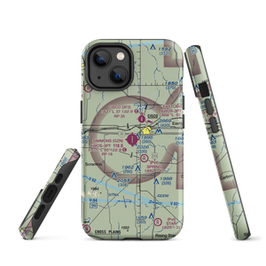 Gregory M. Simmons Memorial Airport (GZN) VFR Sectional  Tough iPhone Case