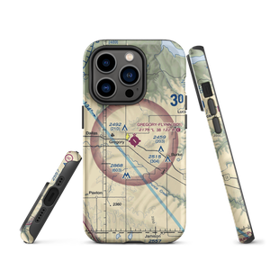 Gregory Municipal Airport - Flynn Field (9D1) VFR Sectional  Tough iPhone Case