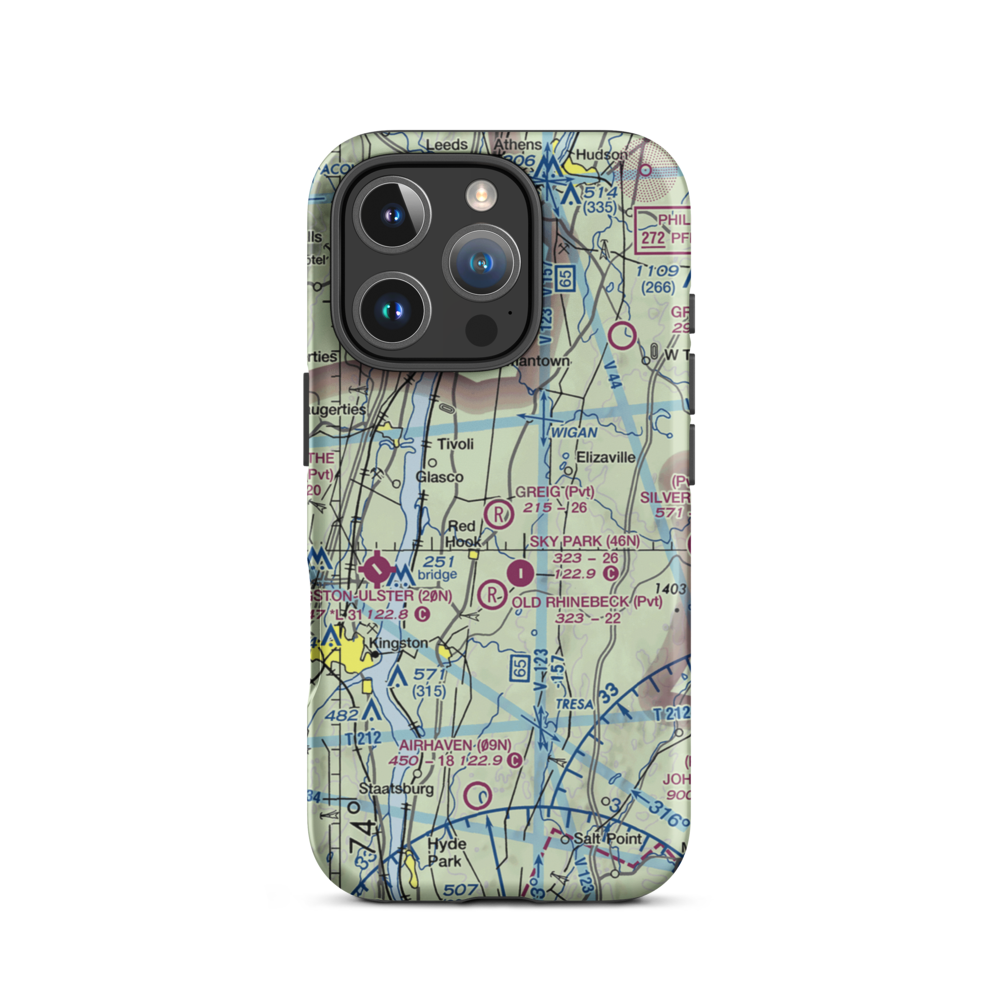 Greig Farm Airport (9NK4) VFR Sectional  Tough iPhone Case iPhone 16 Pro model shown