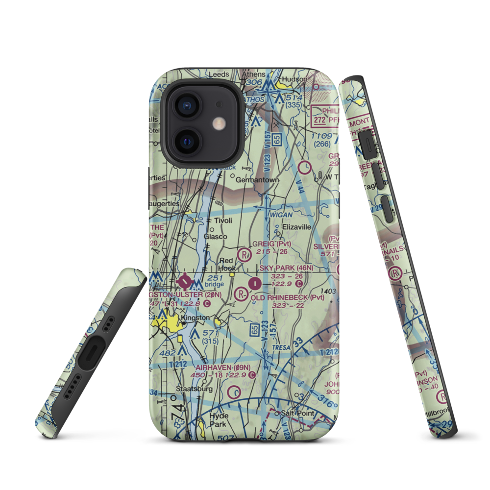 Greig Farm Airport (9NK4) VFR Sectional  Tough iPhone Case iPhone 12 model shown