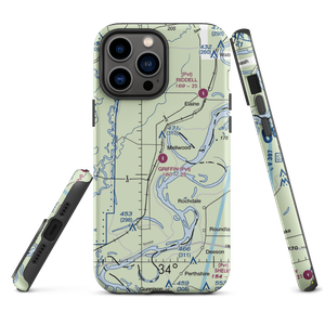 Griffin Agricultural Airport (24AR) VFR Sectional  Tough iPhone Case