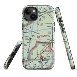 Griffin Airport (0IL2) VFR Sectional  Tough iPhone Case