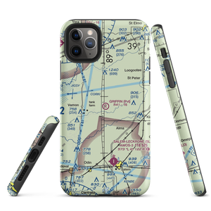 Griffin Airport (0IL2) VFR Sectional  Tough iPhone Case