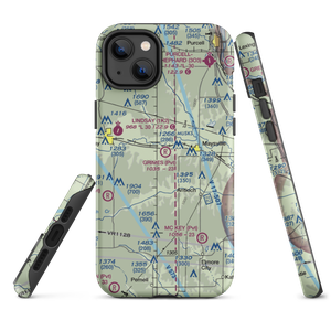 Grimes Airport (1OK7) VFR Sectional  Tough iPhone Case