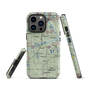 Grismore Airport (IA07) VFR Sectional  Tough iPhone Case