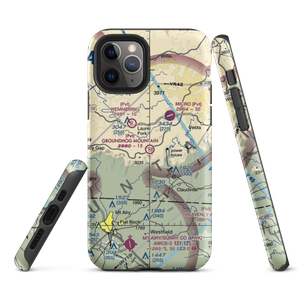 Groundhog Mountain Airport (00VI) VFR Sectional  Tough iPhone Case