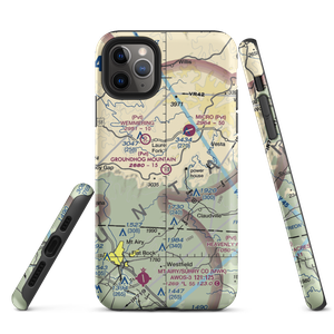 Groundhog Mountain Airport (00VI) VFR Sectional  Tough iPhone Case