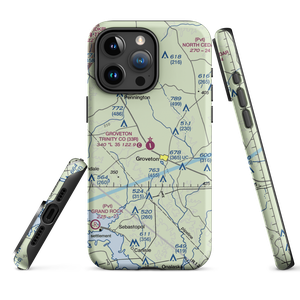 Groveton Trinity County Airport (33R) VFR Sectional  Tough iPhone Case