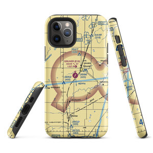 Gruver Municipal Airport (E19) VFR Sectional  Tough iPhone Case