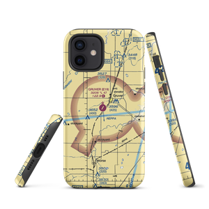 Gruver Municipal Airport (E19) VFR Sectional  Tough iPhone Case