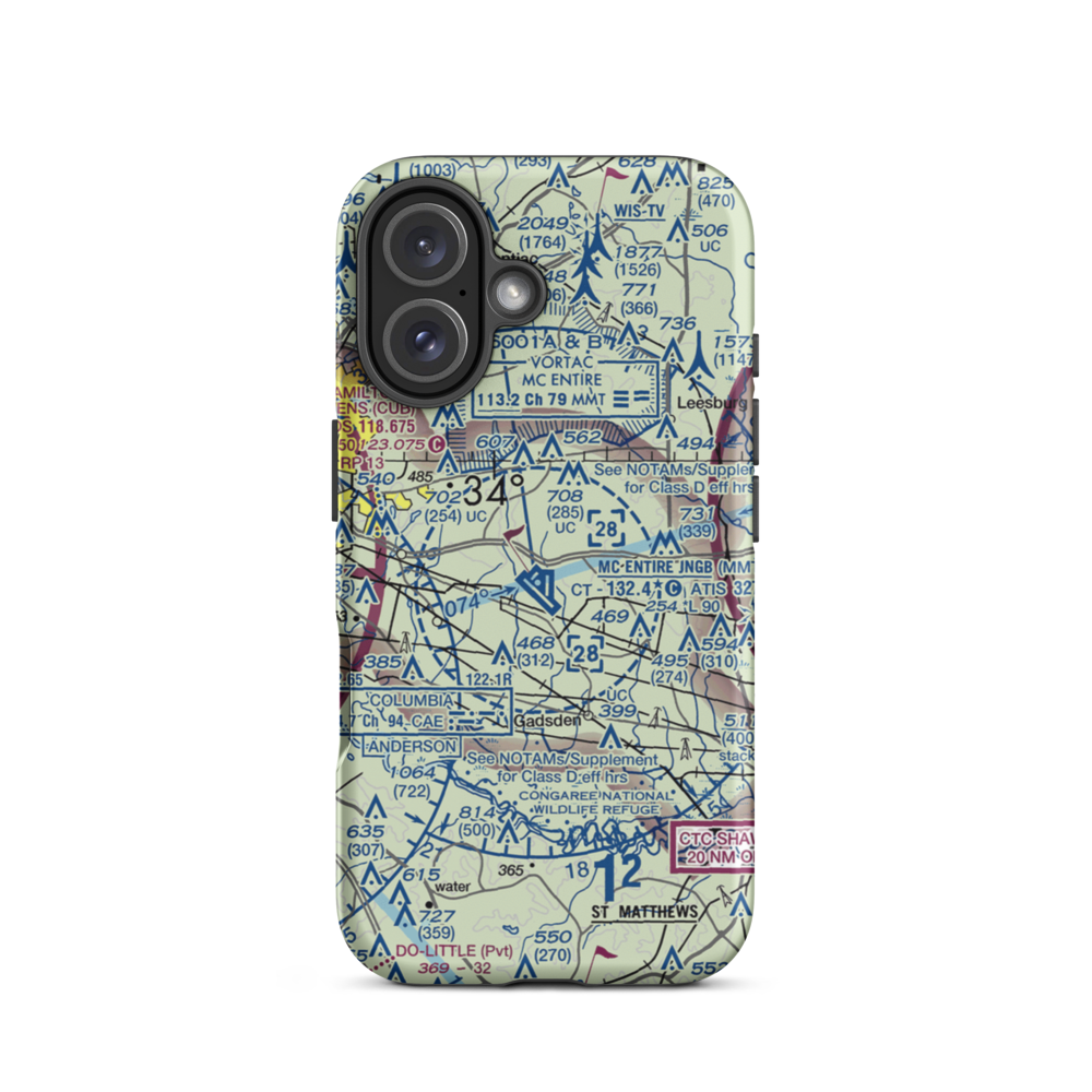 Gwinn Field (1SC2) VFR Sectional  Tough iPhone Case iPhone 16 model shown