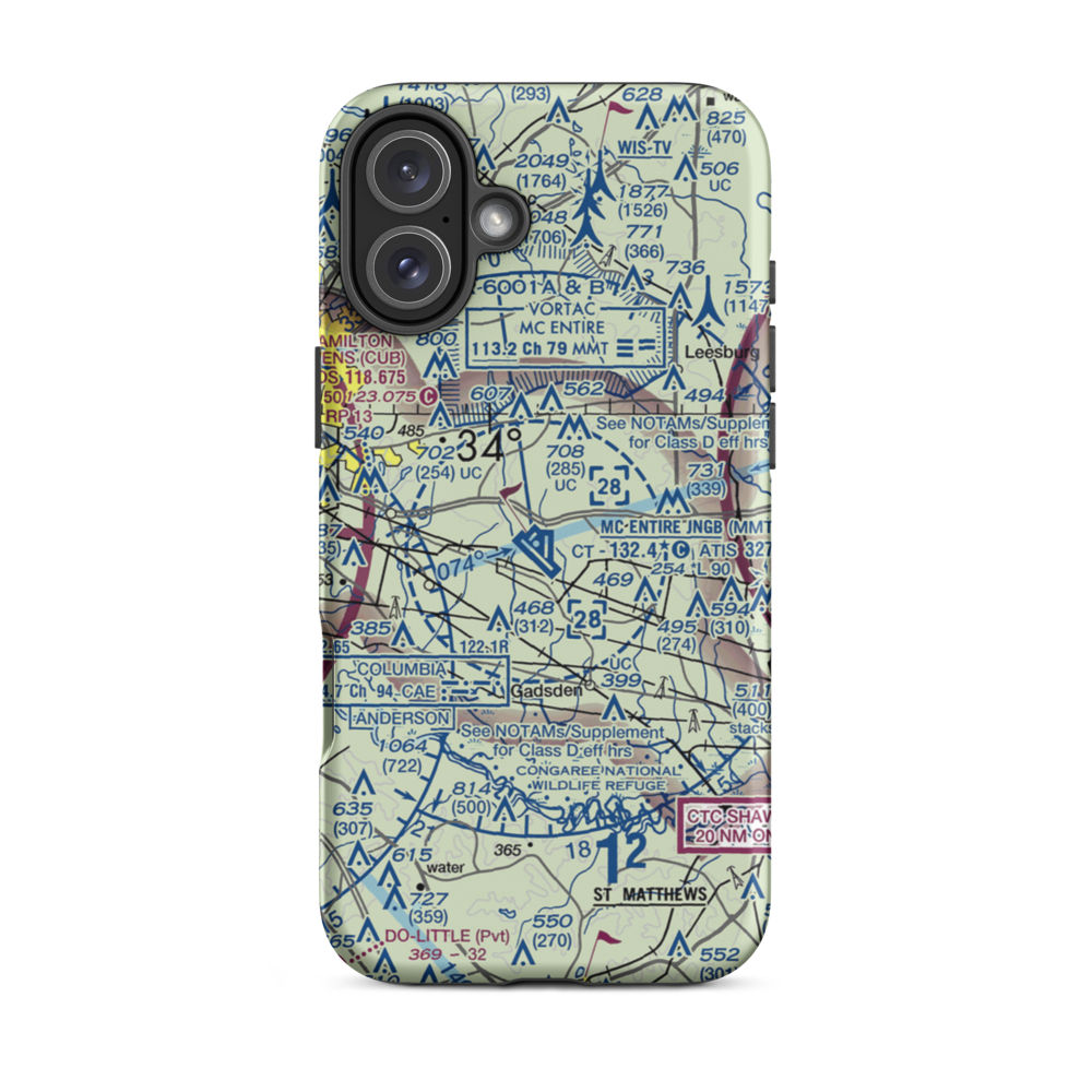 Gwinn Field (1SC2) VFR Sectional  Tough iPhone Case iPhone 16 Plus model shown