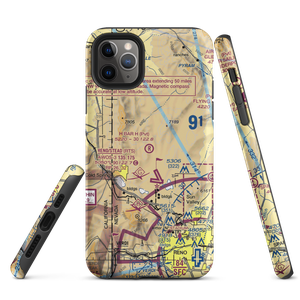 H Bar H Airport (NV09) VFR Sectional  Tough iPhone Case