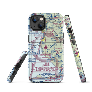 H L Sonny Callahan Airport (CQF) VFR Sectional  Tough iPhone Case