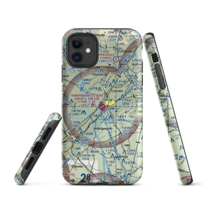 Habersham County Airport (AJR) VFR Sectional  Tough iPhone Case