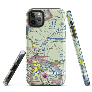 Hackberry Airport (1XA8) VFR Sectional  Tough iPhone Case