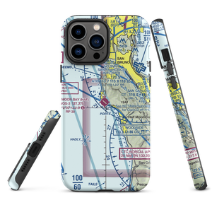 Half Moon Bay Airport (HAF) VFR Sectional  Tough iPhone Case