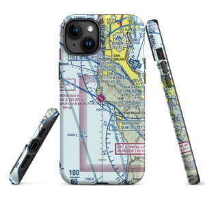 Half Moon Bay Airport (HAF) VFR Sectional  Tough iPhone Case