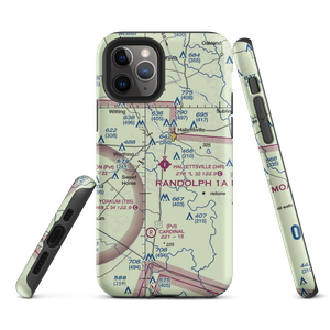 Hallettsville Municipal Airport (34R) VFR Sectional  Tough iPhone Case