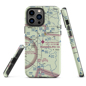 Hallettsville Municipal Airport (34R) VFR Sectional  Tough iPhone Case