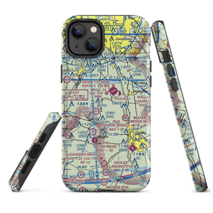 Halls Flying Ranch Airport (0GA0) VFR Sectional  Tough iPhone Case