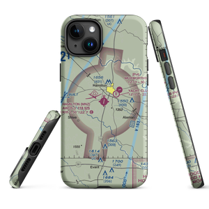 Hamilton Municipal Airport (MNZ) VFR Sectional  Tough iPhone Case