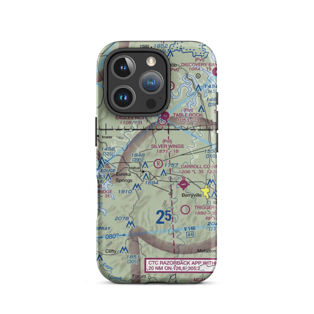 Hammer Field Airport (7AR0) VFR Sectional  Tough iPhone Case iPhone 16 Pro model shown