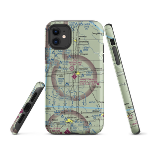 Hampton Municipal Airport (HPT) VFR Sectional  Tough iPhone Case